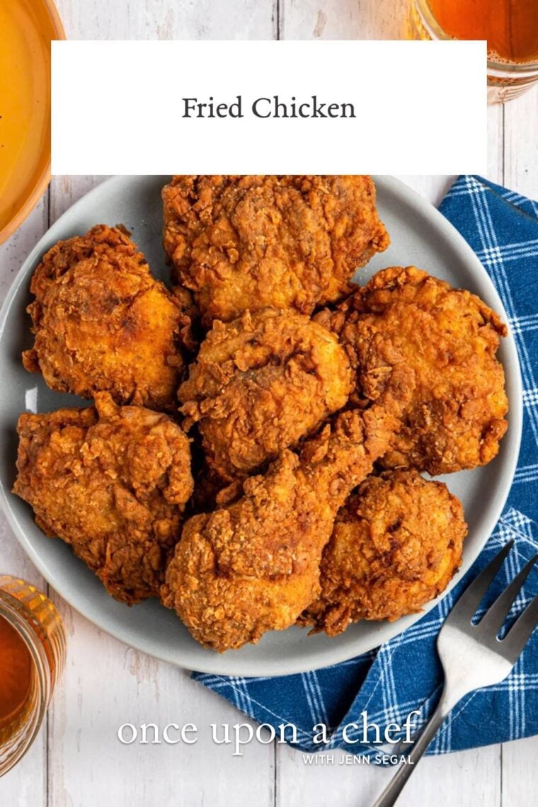 fried chicken on white platter
