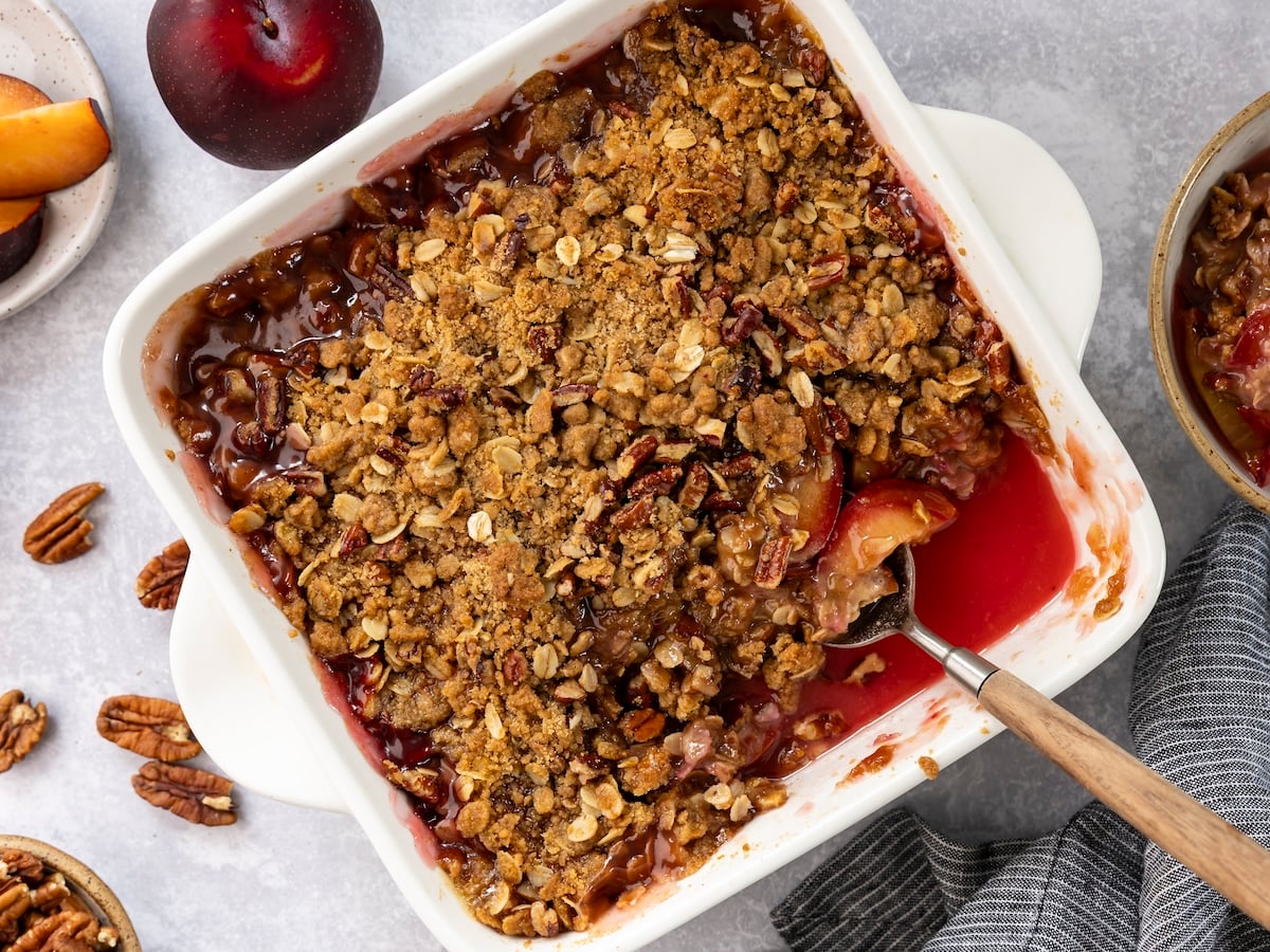 plum oat crisp
