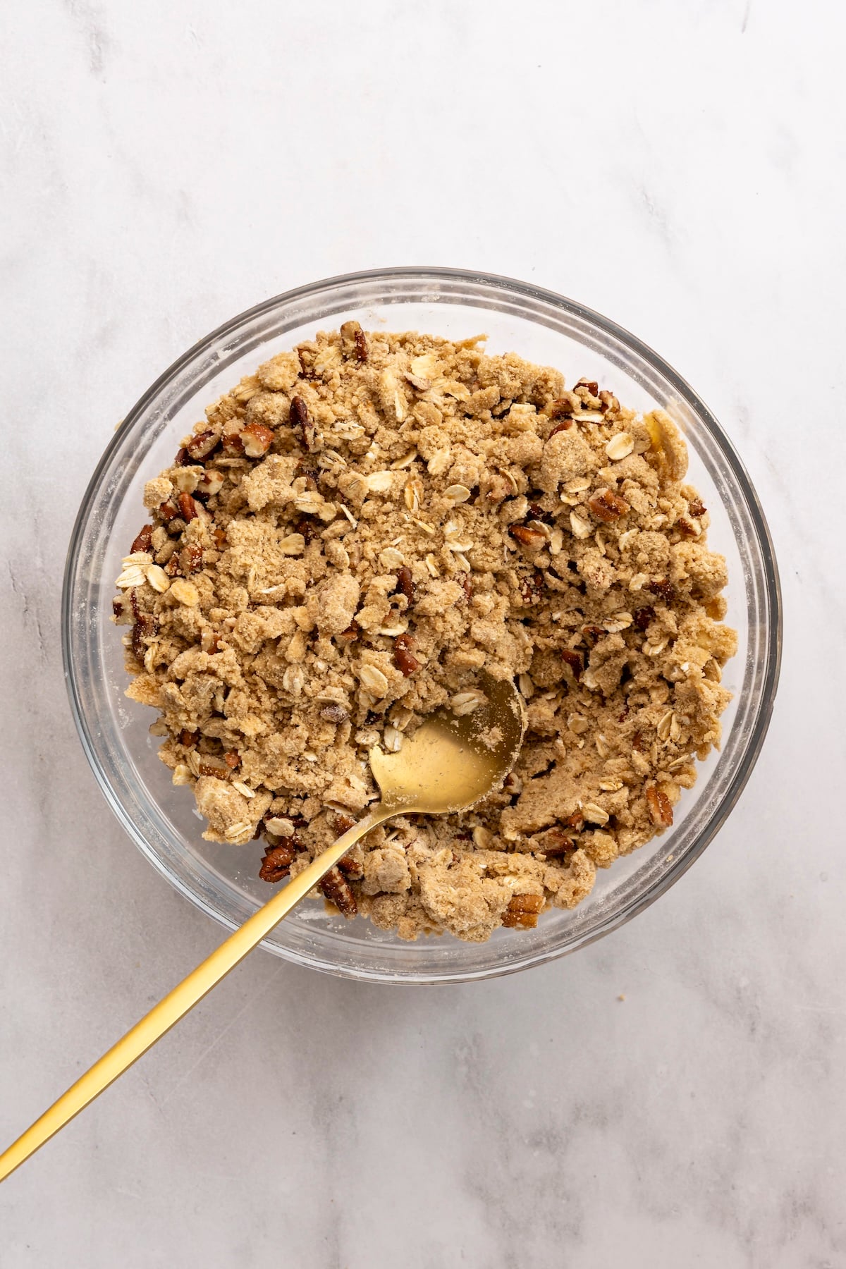 plum crisp topping mixture