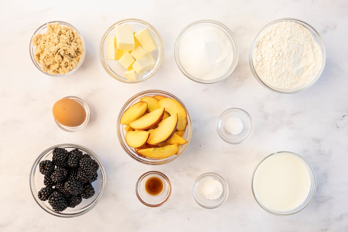 peach blackberry buckle ingredients