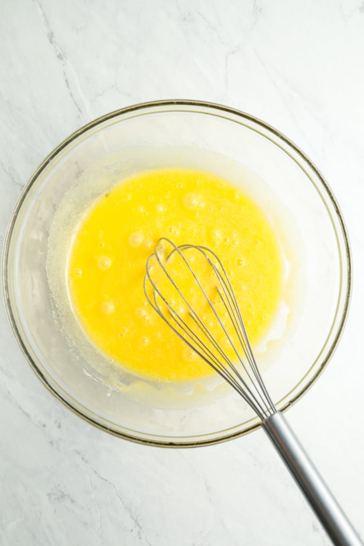 whisked eggs